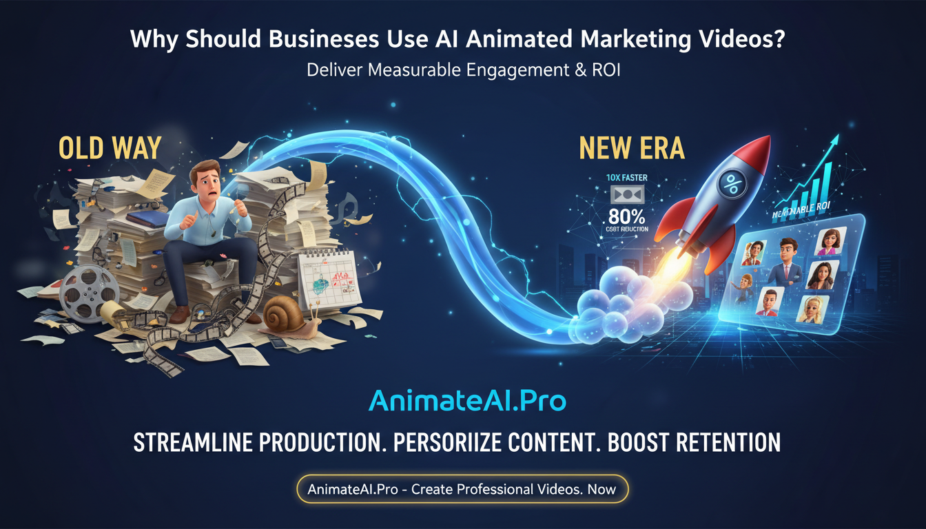 Why Should Businesses Use AI Animated Marketing Videos